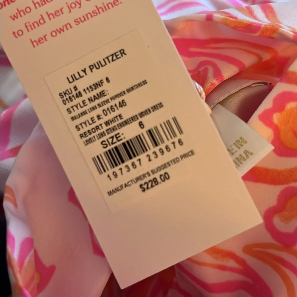 Lilly Pulitzer Pink and Orange Floral Dress - Picture 3 of 3